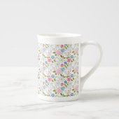 Tasse En Porcelaine Motif de pivoines roses (Droite)