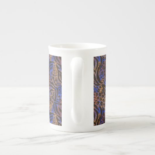 Tasse En Porcelaine Motif d'impression Leopard et Zebra (Dos)