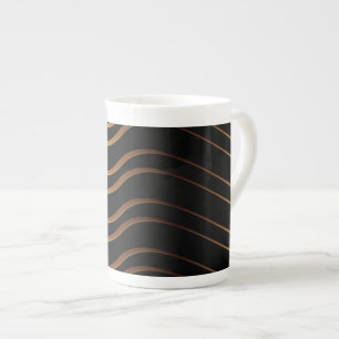 Tasse En Porcelaine Motif d'or 4