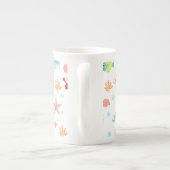 Tasse En Porcelaine Motif du monde marin (Dos)