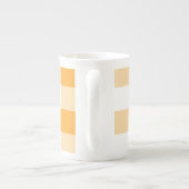 Tasse En Porcelaine Motif En vichy jaune (Dos)