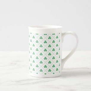 Tasse En Porcelaine Motif Feuilles de Trèfle St. Patrick's Day-53224