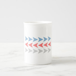 Tasse En Porcelaine Motif Flèche