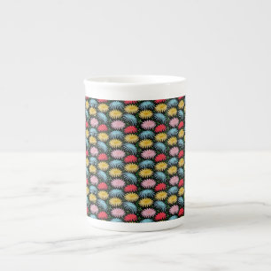 Tasse En Porcelaine Motif floral de marguerite rétro coloré et fantais