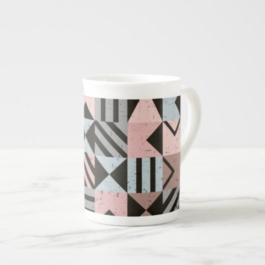 Tasse En Porcelaine Motif géométrique 29 (Devant droit)