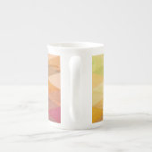 Tasse En Porcelaine Motif géométrique Triangle souple | Monogramme (Dos)