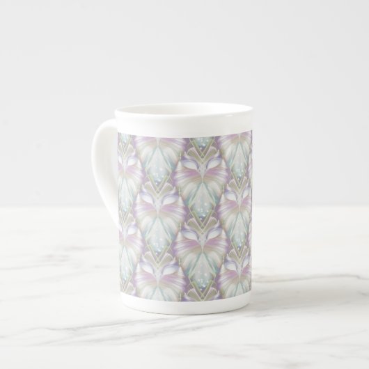 Tasse En Porcelaine Motif Oracle Owl Pastel Purple (Devant gauche)