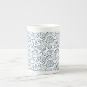 Tasse En Porcelaine Motif sans couture dans les couleurs tendance avec
