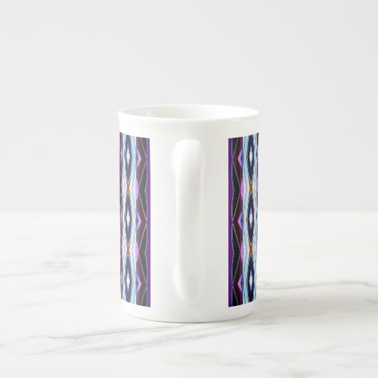 Tasse En Porcelaine Motif violet unique (Dos)