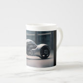 Tasse En Porcelaine moto de course (Devant droit)