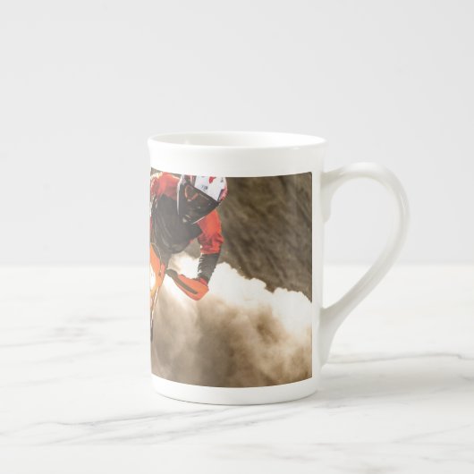 Tasse En Porcelaine Motocross Rider (Droite)