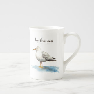 Tasse En Porcelaine Mouette à être par la mer