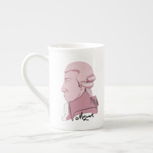 Tasse En Porcelaine Mozart en rose