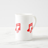 Tasse En Porcelaine @ musique d'amour (Devant droit)