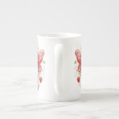 Tasse En Porcelaine Musique de Chine d'os de fraises (Dos)