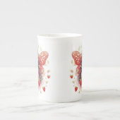 Tasse En Porcelaine Musique de Chine d'os de fraises (Devant)