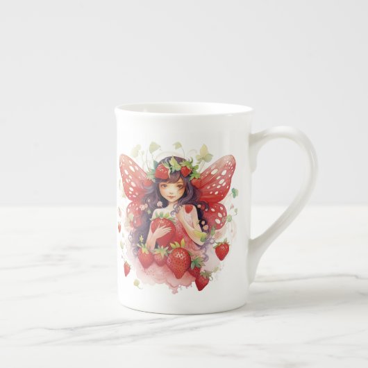 Tasse En Porcelaine Musique de Chine d'os de fraises (Droite)
