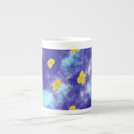 Tasse En Porcelaine Musique jaune (Devant)