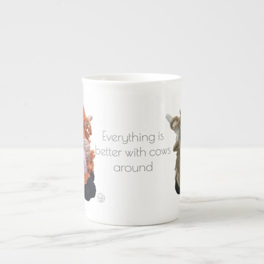 Tasse En Porcelaine Musique Jumbo Cow Highland (Devant)