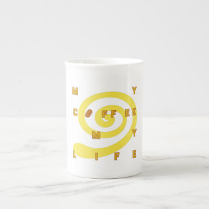 Tasse En Porcelaine My Coffee My Life Espresso Cup