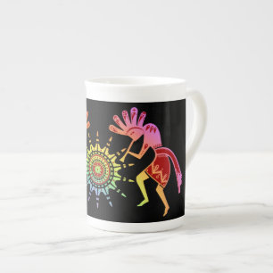 Tasse En Porcelaine Native Americans Culture - Sun Dancing Kokopelli 4