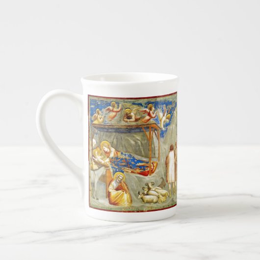 Tasse En Porcelaine Nativité Naissance de Jésus (Gauche)