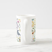 Tasse En Porcelaine Nature-Inspired Botanical Pattern Decorative Throw (Dos)