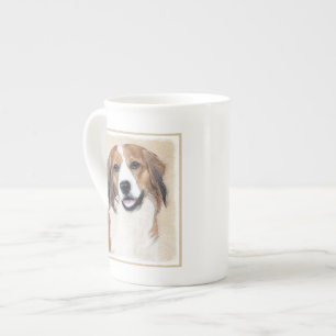 Tasse En Porcelaine Nederlandse Kooikerhondje Peinture - Chien Art