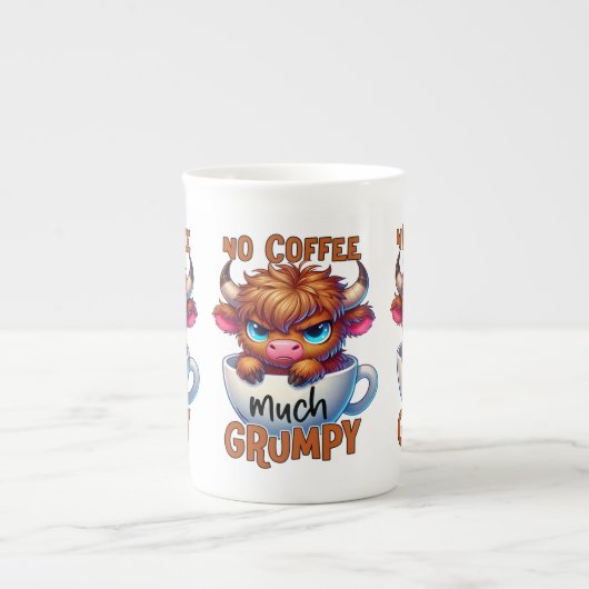 Tasse En Porcelaine No Coffee Much Grumpy (Devant)