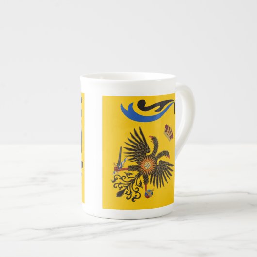 Tasse En Porcelaine Nobile Contrada dell'Aquila Palio di Siena (aigle) (Devant droit)