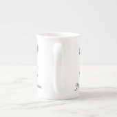 Tasse En Porcelaine Noël des cerfs de bébés mignons (Dos)