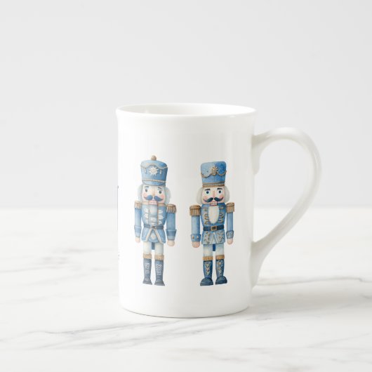 Tasse En Porcelaine Noël des noisettes bleues (Droite)
