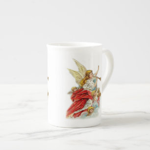 Tasse En Porcelaine Noël voeux anges