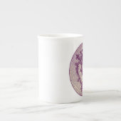 Tasse En Porcelaine Noeud celtique pourpre de Luckenbooth d'écossais (Devant)