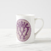 Tasse En Porcelaine Noeud celtique pourpre de Luckenbooth d'écossais (Droite)