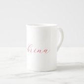 Tasse En Porcelaine Nom d'écriture professionnelle classique personnal (Devant droit)