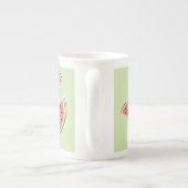 Tasse En Porcelaine Nom des morceaux verts de pastèque (Dos)