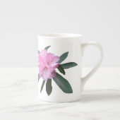 Tasse En Porcelaine Nom Gail personnalisable Fleurs rose monogramme (Droite)