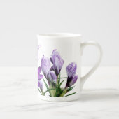 Tasse En Porcelaine Nom Miranda personnalisable joli fleuri violet (Droite)