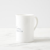 Tasse En Porcelaine Nom personnalisé minimal (Devant droit)