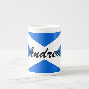 Tasse En Porcelaine Nom personnalisé Scottish Flag mugcn