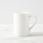 Tasse En Porcelaine Nom propre Unique Élégant Plain Simple Calligraphi (Droite)