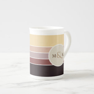 Tasse En Porcelaine Nuances de la palette de couleurs 001 de chocolat