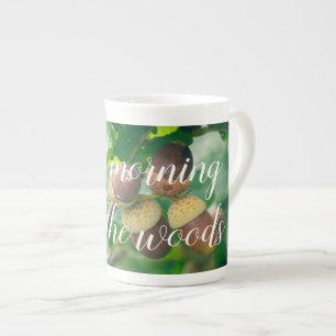 Tasse En Porcelaine Oak branches with acorns