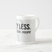 Tasse En Porcelaine Obéis Moins. Question Plus - Conception de devis r (Devant droit)
