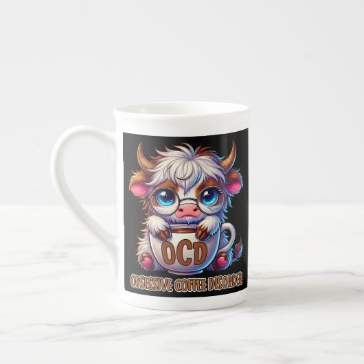 Tasse En Porcelaine Obsessive Coffee Disorder  (Gauche)
