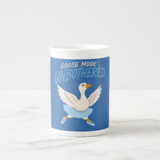 Tasse En Porcelaine Oie drôle en mode indifférent en tenue de ballet