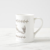 Tasse En Porcelaine Oiseau et roseau en aluminium (Droite)