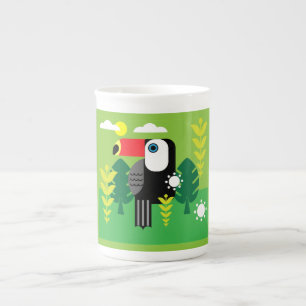 Tasse En Porcelaine Oiseau tropical du Toucan