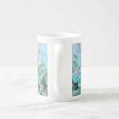 Tasse En Porcelaine Oiseaux dans la nature Jaune/ Bleu (Dos)